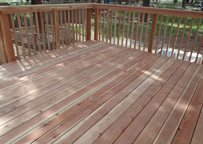 Redwood deck in Kachina Village