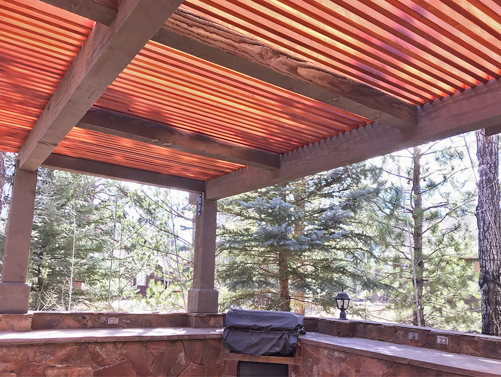 Slatted Redwood sunshade / Patio Cover
