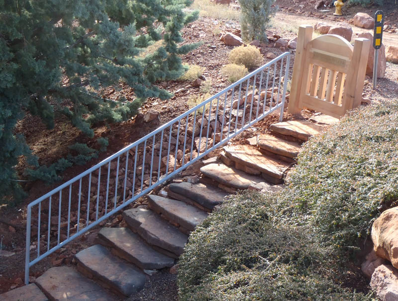 Custom Redwood Gate in Sedona