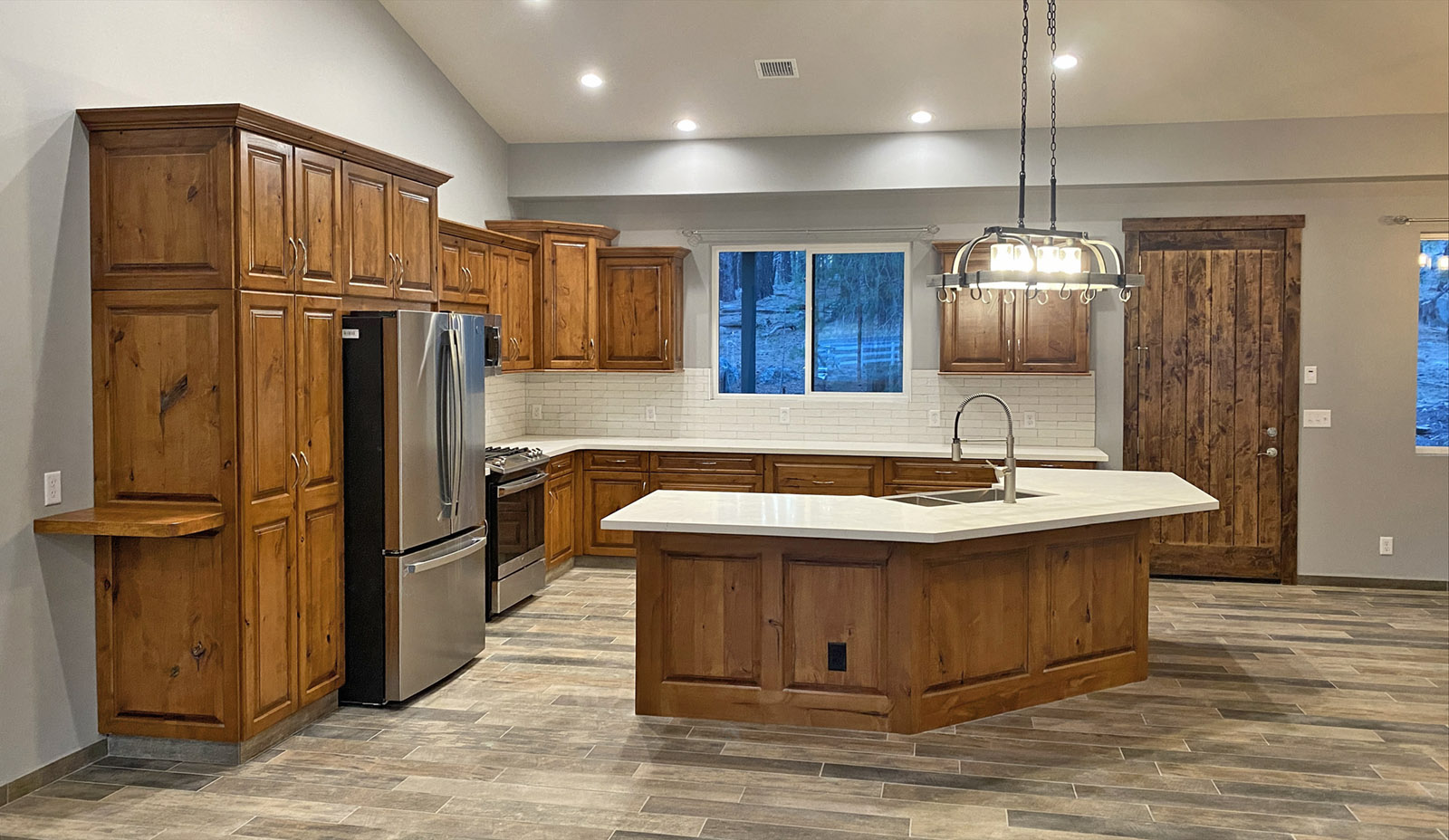 Custom home kitchen Custom kitchen in a new home in Flagstaff Arizona