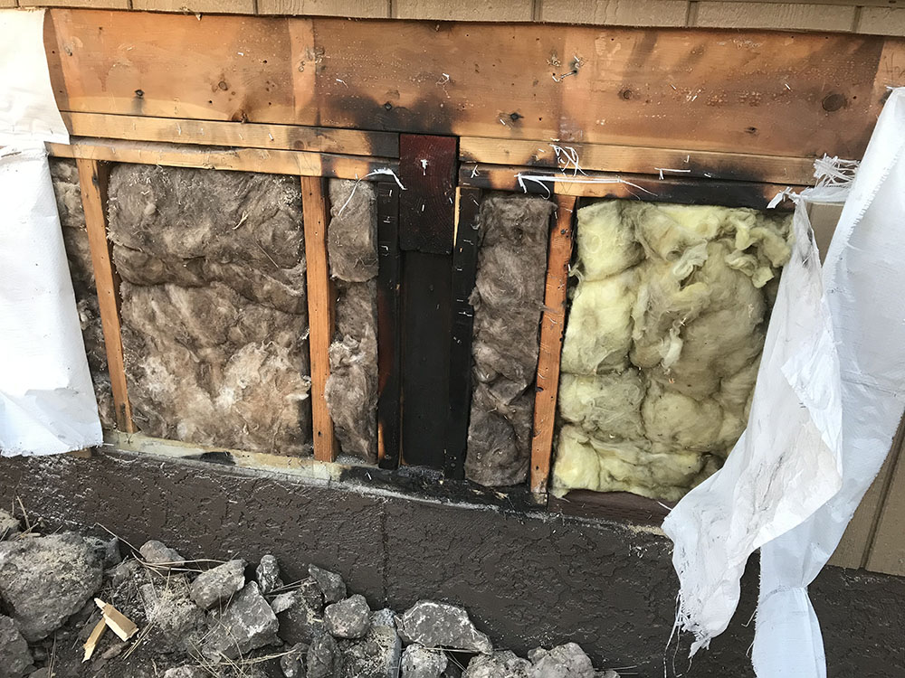 Fire damage not properly repaired on a home in Flagstaff