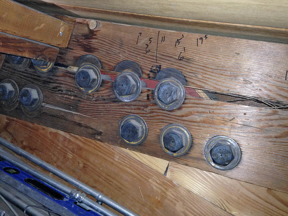 Cracks in Large beams at Flagstaff City Hall